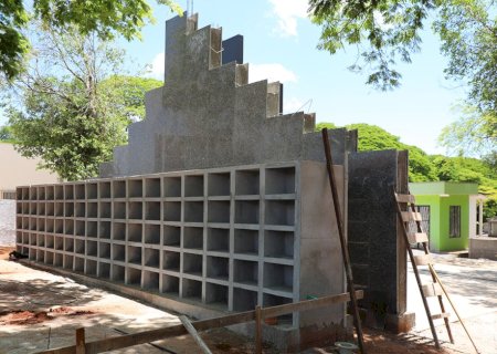 Construção do ossuário é mais uma melhoria no Cemitério de Nova Andradina
