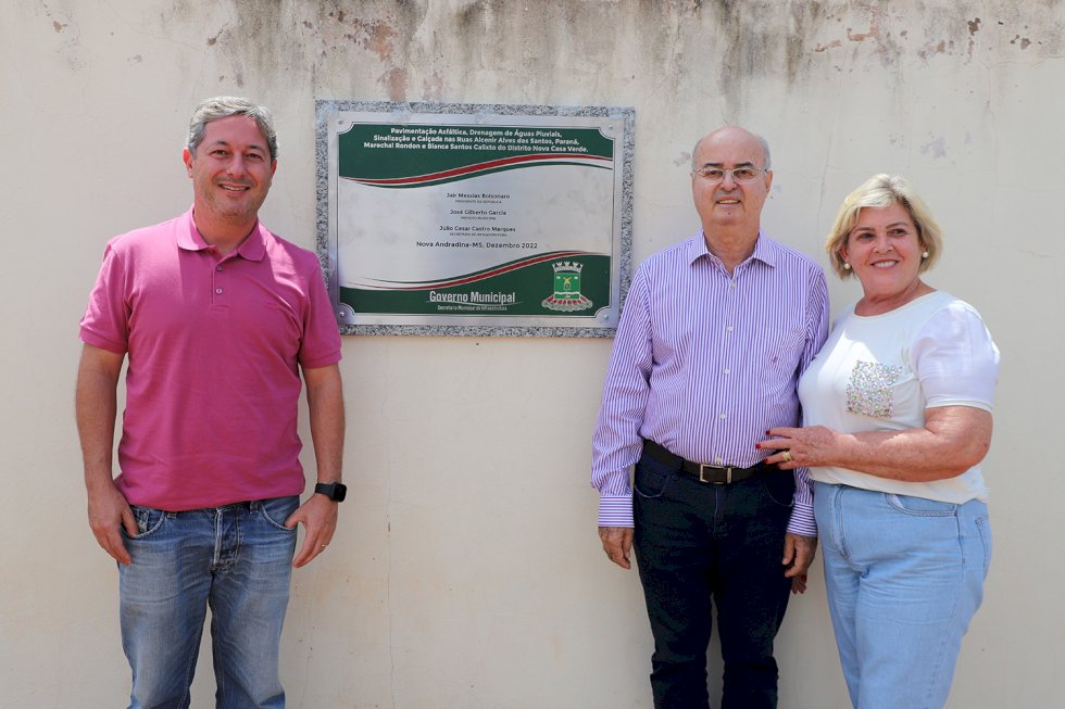 Prefeitura entrega pavimentação e drenagem em Nova Casa Verde