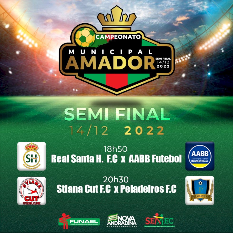Campeonato municipal de futebol amador 2022 chega a fase final