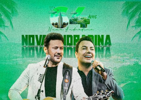 Show com João Bosco e Vinícius acontece hoje em Nova Andradina
