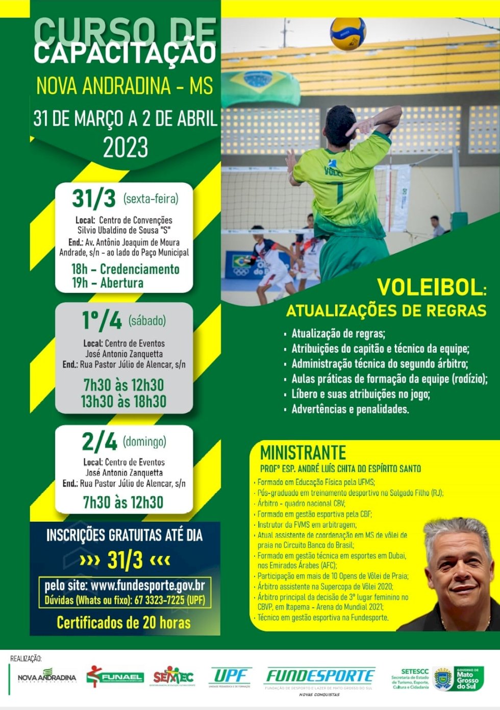 Funael abre inscrições para curso de arbitragem de voleibol