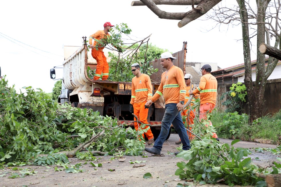 Após temporal, equipes são mobilizadas para limpeza e organização