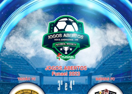 Emoção marcará o encerramento dos Jogos Abertos de Futebol Society em Nova Andradina