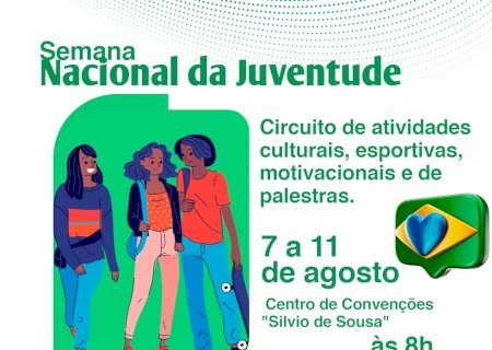 Semcias divulga programação da Semana Nacional da Juventude