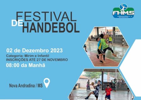 Nova Andradina irá sediar Festival de Handebol no próximo sábado