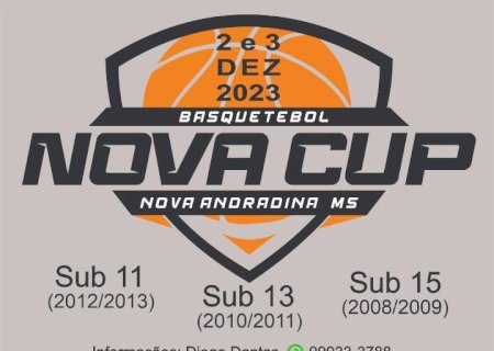Nova Andradina organiza Novacup de Basquetebol