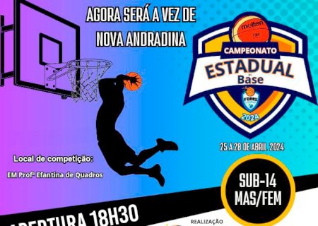 Nova Andradina sedia Campeonato Estadual de Basquetebol Sub-14
